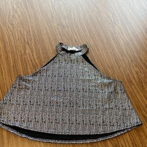 Stella Luce Black and White Patterned Tank Top